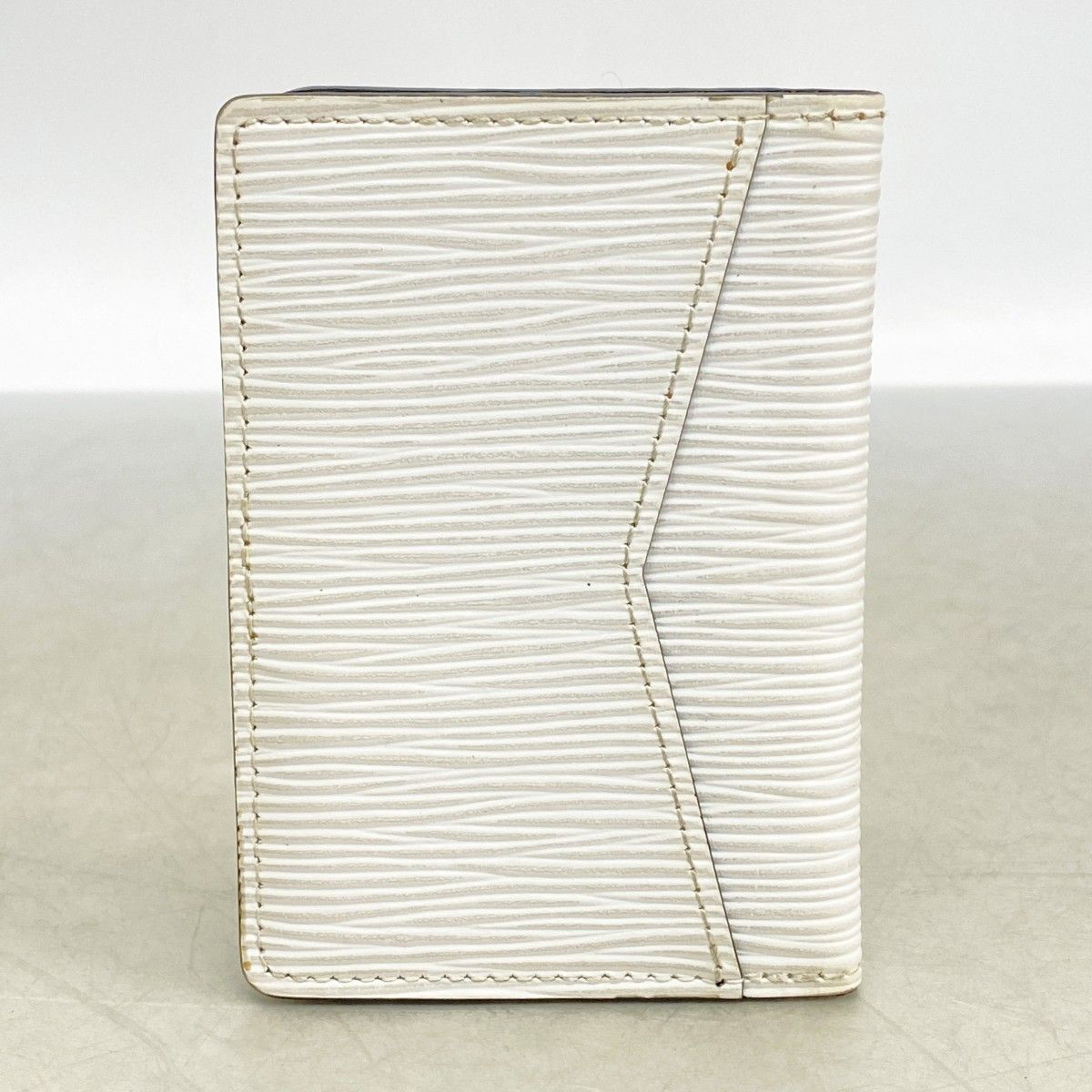 Louis Vuitton Card Case Monogram Eclipse Epi Organizer de Poche Blanc — view 7