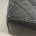 Chanel Tote Reissue Caviar Leather Black Silver — view 6