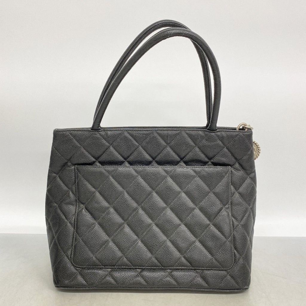 Chanel Tote Reissue Caviar Leather Black Silver — view 9
