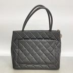 Chanel Tote Reissue Caviar Leather Black Silver — view 9
