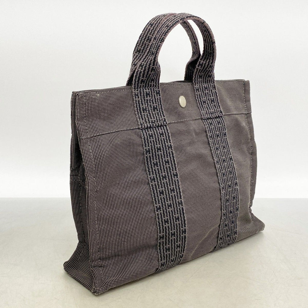 Hermes Tote Her Line PM Canvas Gray Silver — view 2