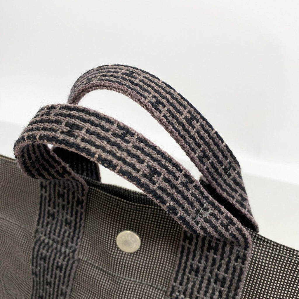 Hermes Tote Her Line PM Canvas Gray Silver — view 8
