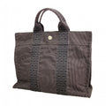 Hermes Tote Her Line PM Canvas Gray Silver