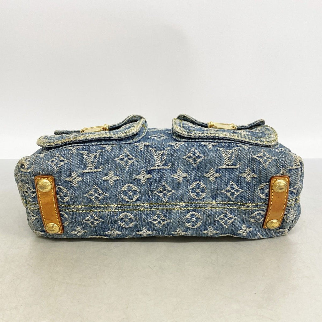 Louis Vuitton Shoulder Bag Monogram Denim PM Blue — view 3