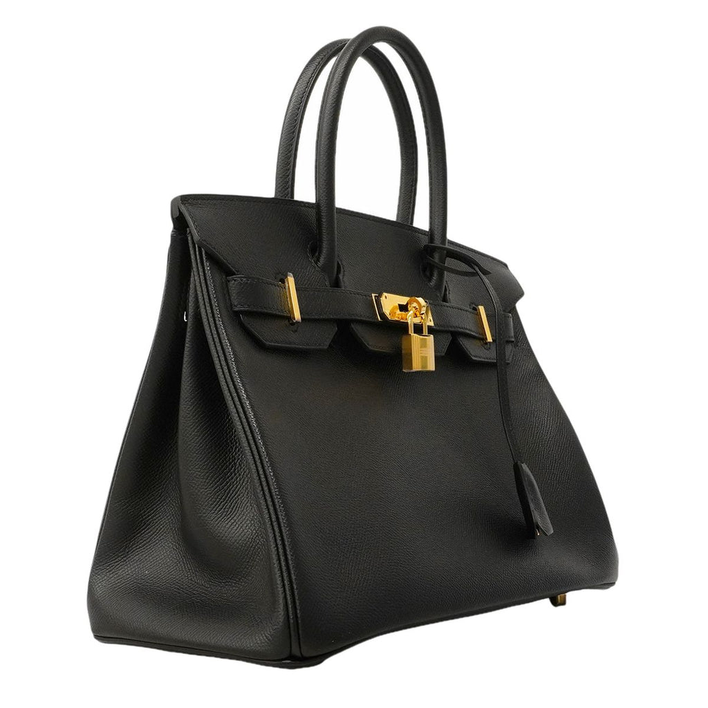 Hermes Handbag Birkin 30 Veau Epsom Black Gold — view 2