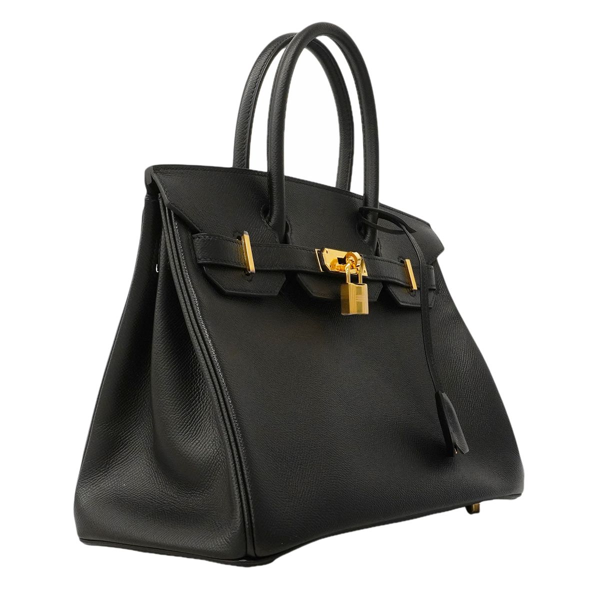 Hermes Handbag Birkin 30 Veau Epsom Black Gold — view 2