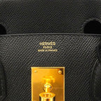 Hermes Handbag Birkin 30 Veau Epsom Black Gold — view 5