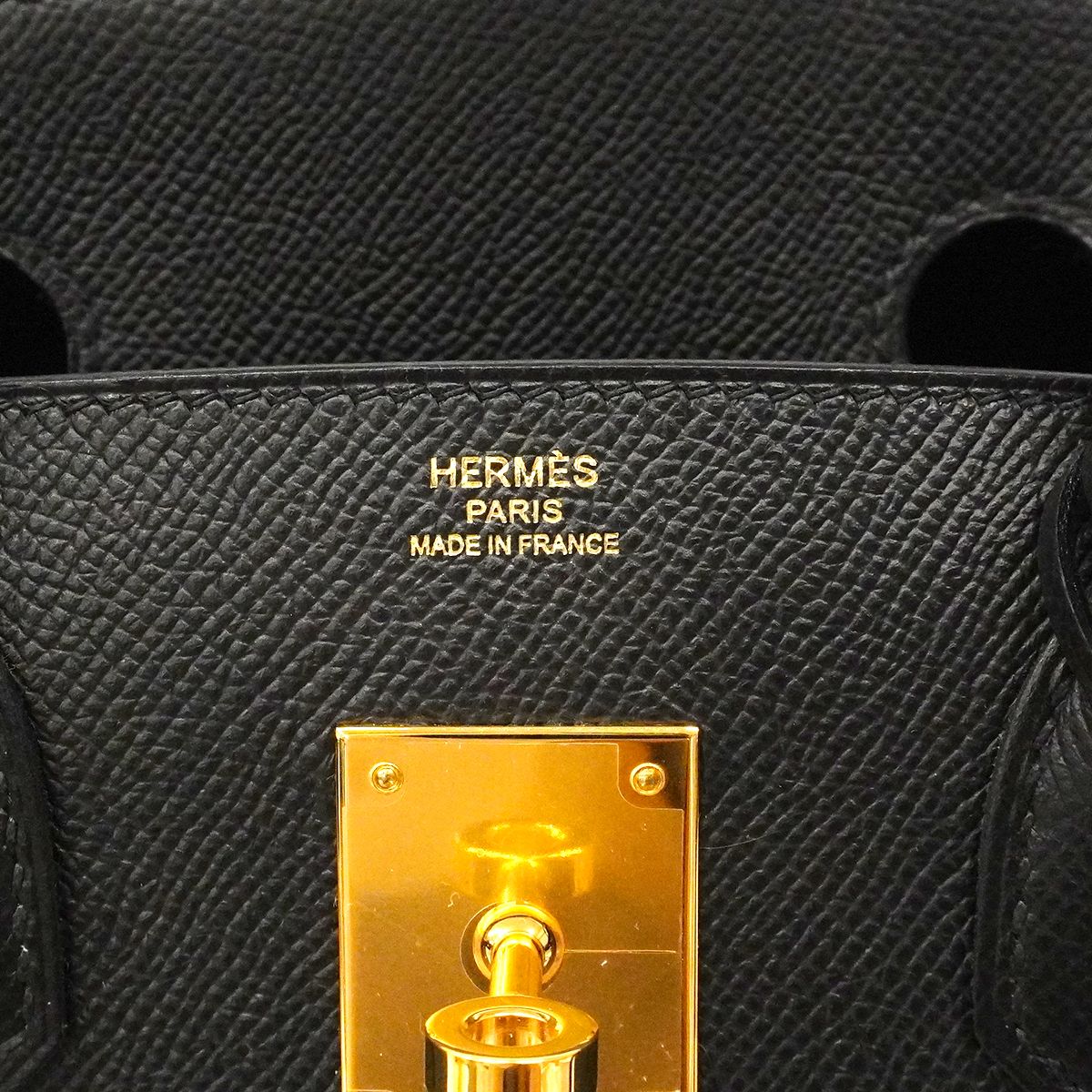 Hermes Handbag Birkin 30 Veau Epsom Black Gold — view 5