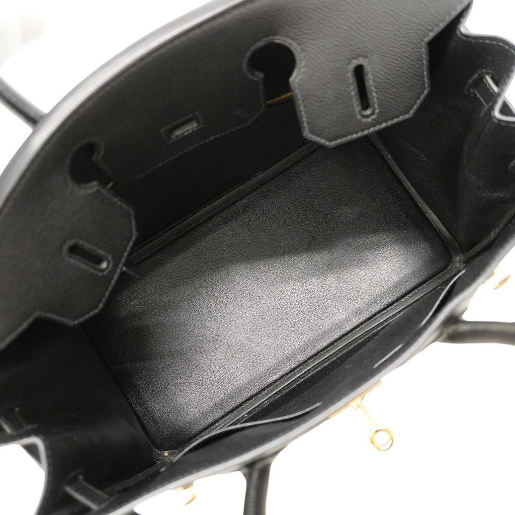 Hermes Handbag Birkin 30 Veau Epsom Black Gold — view 4
