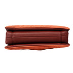 Chanel Shoulder Bag Quilted Lambskin Pink Red Gold — view 3