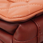 Chanel Shoulder Bag Quilted Lambskin Pink Red Gold — view 6