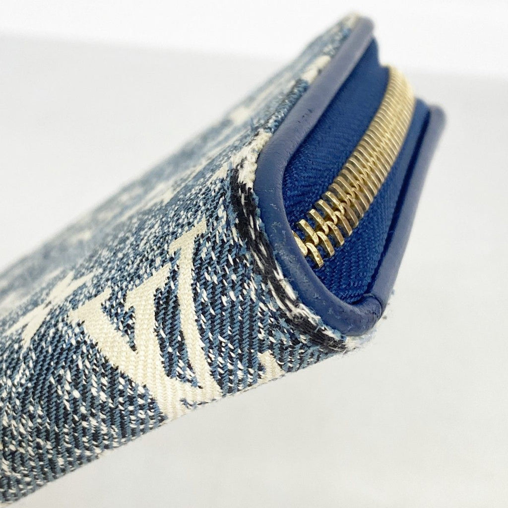 Louis Vuitton Wallet Monogram Jacquard Denim Zippy Marine — view 5