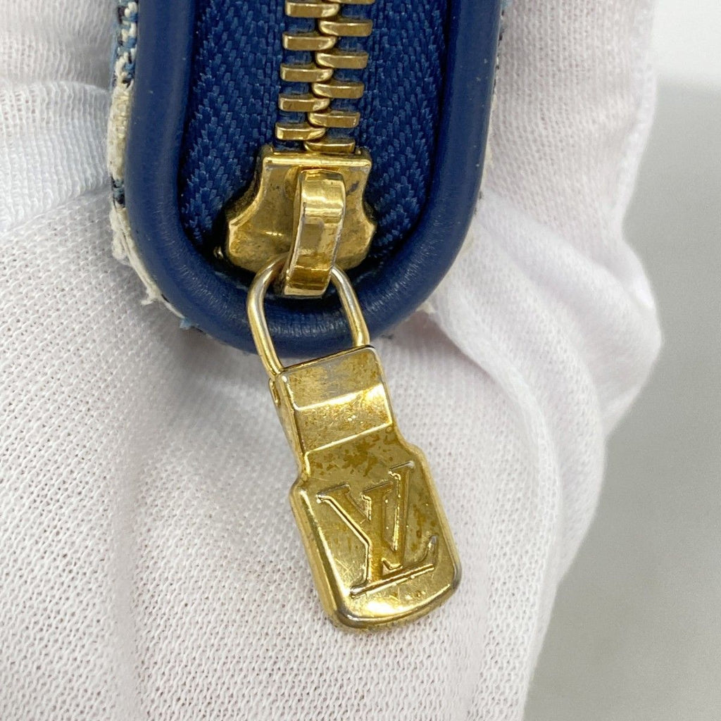 Louis Vuitton Wallet Monogram Jacquard Denim Zippy Marine — view 7