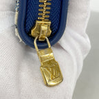 Louis Vuitton Wallet Monogram Jacquard Denim Zippy Marine — view 7
