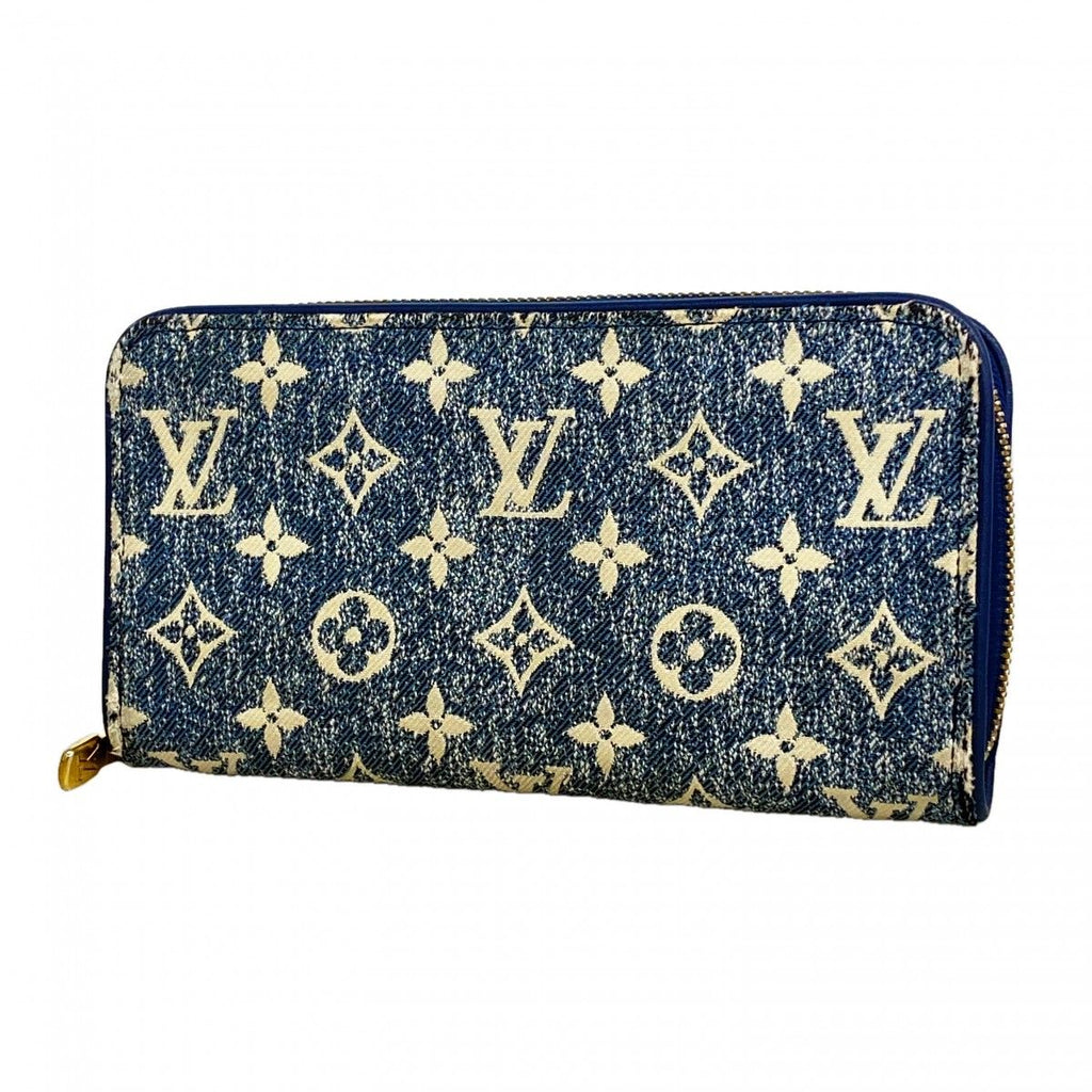 Louis Vuitton Wallet Monogram Jacquard Denim Zippy Marine