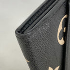 Louis Vuitton Wallet Monogram Empreinte Bicolor Portefeuille Sarah Black Beige — view 5