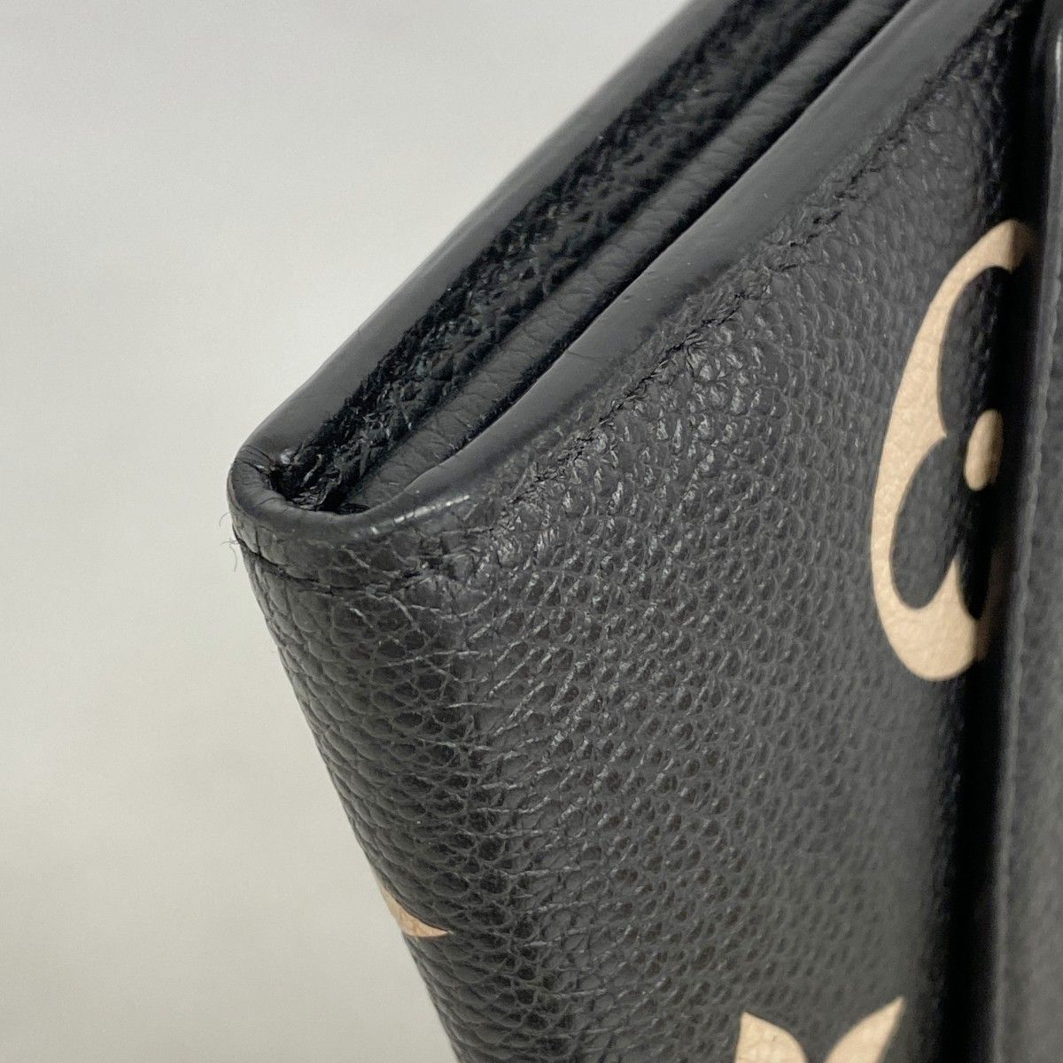 Louis Vuitton Wallet Monogram Empreinte Bicolor Portefeuille Sarah Black Beige — view 5