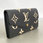 Louis Vuitton Wallet Monogram Empreinte Bicolor Portefeuille Sarah Black Beige — view 2
