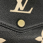 Louis Vuitton Wallet Monogram Empreinte Bicolor Portefeuille Sarah Black Beige — view 7