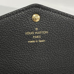 Louis Vuitton Wallet Monogram Empreinte Bicolor Portefeuille Sarah Black Beige — view 4