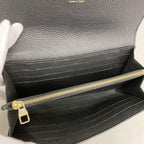 Louis Vuitton Wallet Monogram Empreinte Bicolor Portefeuille Sarah Black Beige — view 3