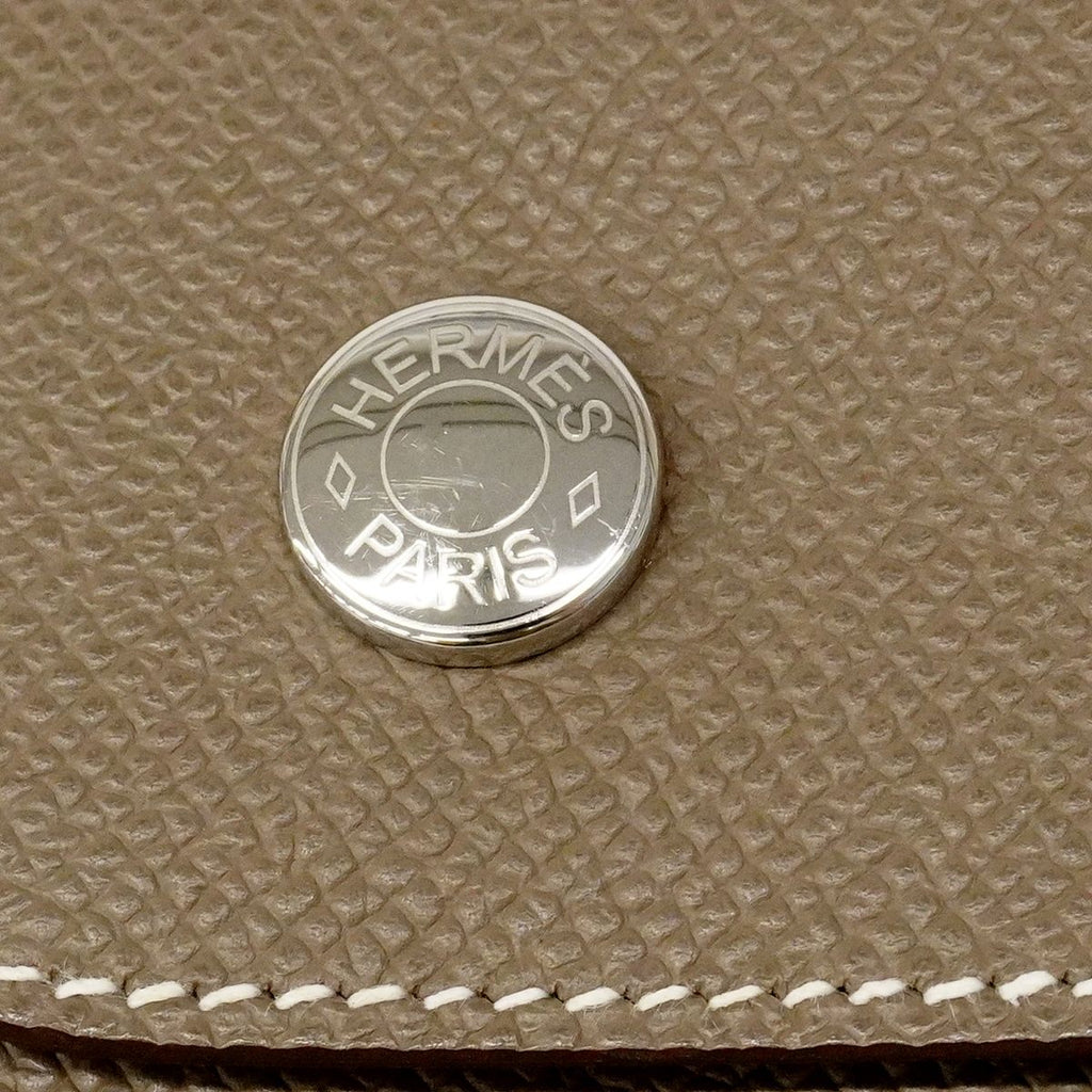 Hermes Shoulder Bag Naptoupe Veau Epsom Etoupe Silver — view 9