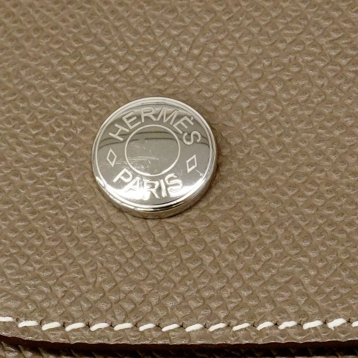 Hermes Shoulder Bag Naptoupe Veau Epsom Etoupe Silver — view 9