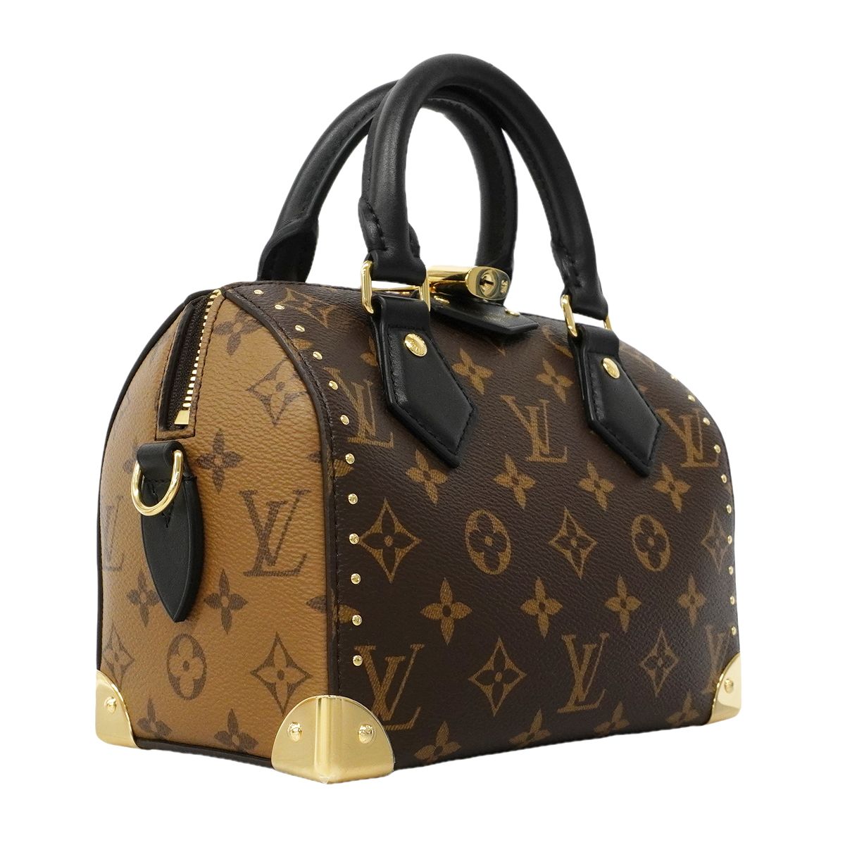 Louis Vuitton Handbag Monogram Reverse Speedy Trunk 20 Brown 2-Way — view 2