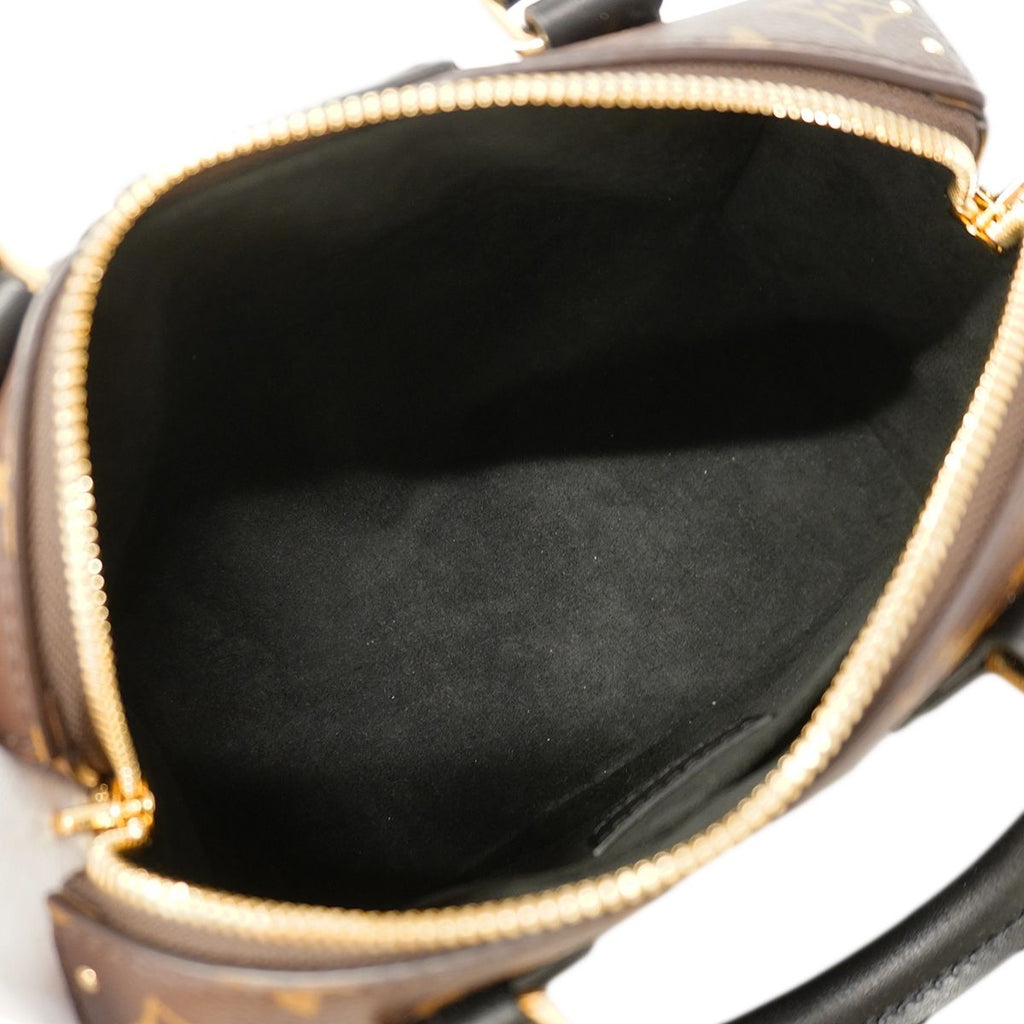 Louis Vuitton Handbag Monogram Reverse Speedy Trunk 20 Brown 2-Way — view 4