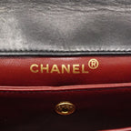 Chanel Shoulder Bag Quilted Lambskin Black Gold — view 5