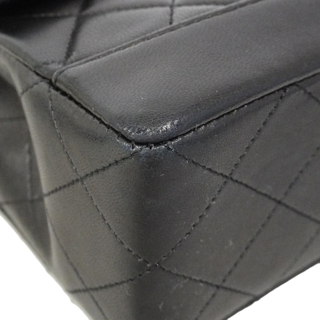 Chanel Shoulder Bag Quilted Lambskin Black Gold — view 6