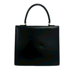 Celine Vintage Logo Ring Calf Leather Tote Black — view 3