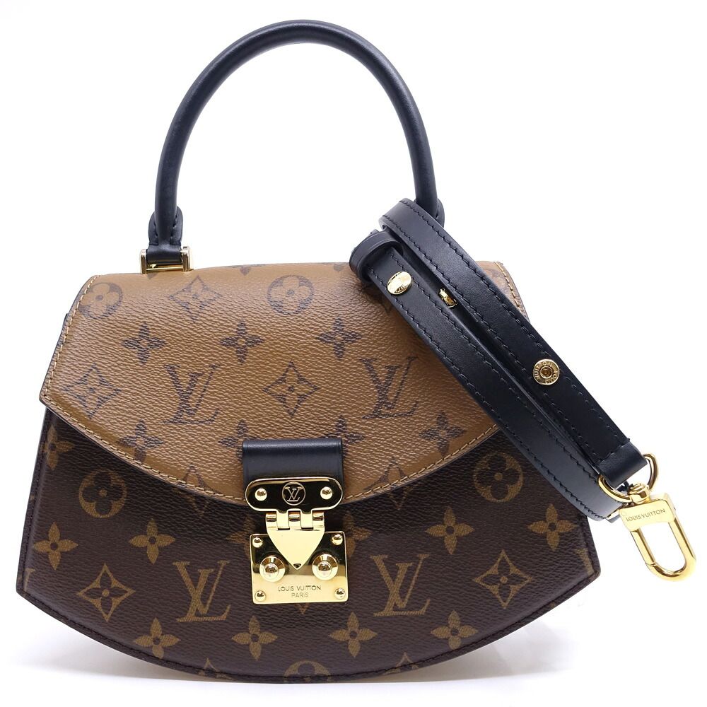 Louis Vuitton Tilsit Monogram Reverse Brown GD Handbag Shoulder 2-Way