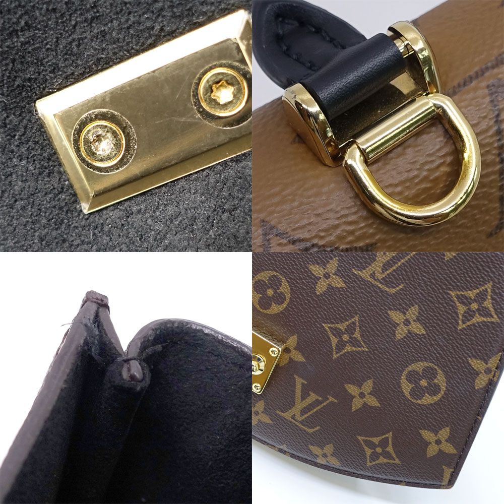 Louis Vuitton Tilsit Monogram Reverse Brown GD Handbag Shoulder 2-Way — view 8