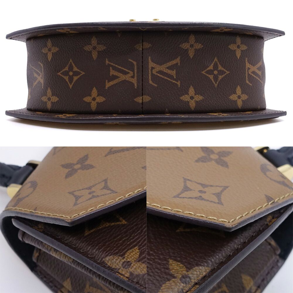 Louis Vuitton Tilsit Monogram Reverse Brown GD Handbag Shoulder 2-Way — view 4