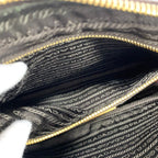 Prada Tote Bordeaux Gold Saffiano Leather Triangle Logo Handbag — view 8