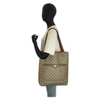 Gucci Vintage Sherry Line Beige GG Supreme Canvas Tote Shoulder — view 6