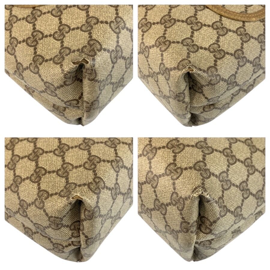 Gucci Vintage Sherry Line Beige GG Supreme Canvas Tote Shoulder — view 4