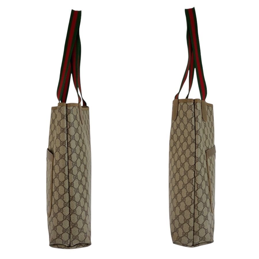 Gucci Vintage Sherry Line Beige GG Supreme Canvas Tote Shoulder — view 7