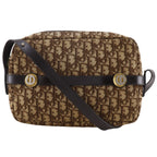 Dior Trotter Vintage Canvas Brown Shoulder Bag