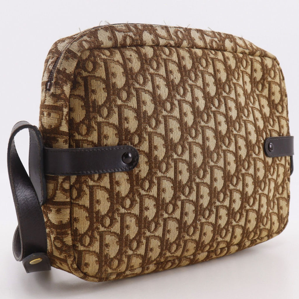 Dior Trotter Vintage Canvas Brown Shoulder Bag — view 3