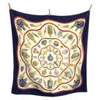 Hermes Carre 90 Pourvu Qu'on Ait L'ivresse Blue Silk Scarf — view 2