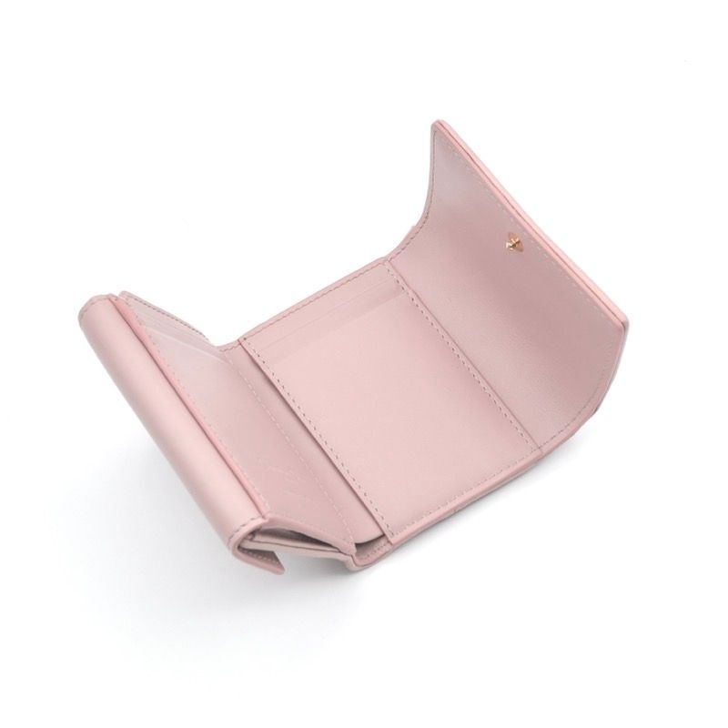 Dior Wallet Trifold Mini Pink Gold Lady Lotus Compact — view 6