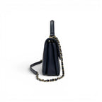Chanel Trendy CC Shoulder Bag Navy Gold CC Logo Turnlock Chain 2-Way — view 2