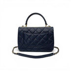 Chanel Trendy CC Shoulder Bag Navy Gold CC Logo Turnlock Chain 2-Way — view 3