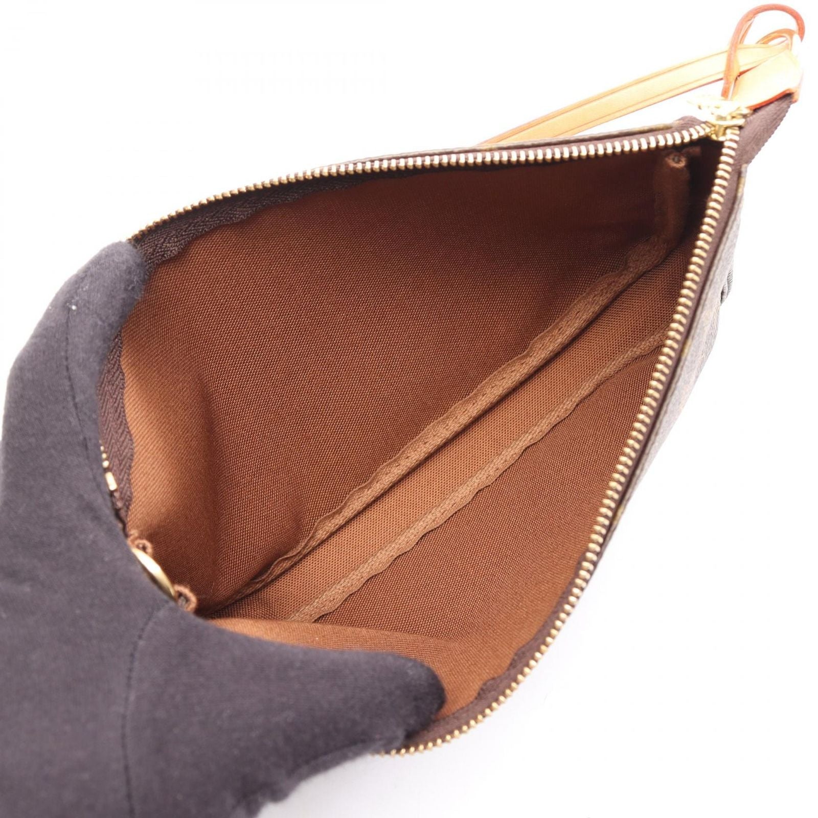 Louis Vuitton Handbag Pochette Monogram Canvas Leather — view 3