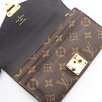 Louis Vuitton Bifold Wallet Portefeuille Pallas Monogram Noir Leather — view 6