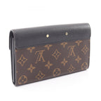 Louis Vuitton Bifold Wallet Portefeuille Pallas Monogram Noir Leather — view 2