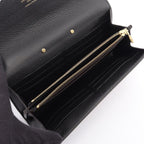Louis Vuitton Bifold Wallet Portefeuille Pallas Monogram Noir Leather — view 3
