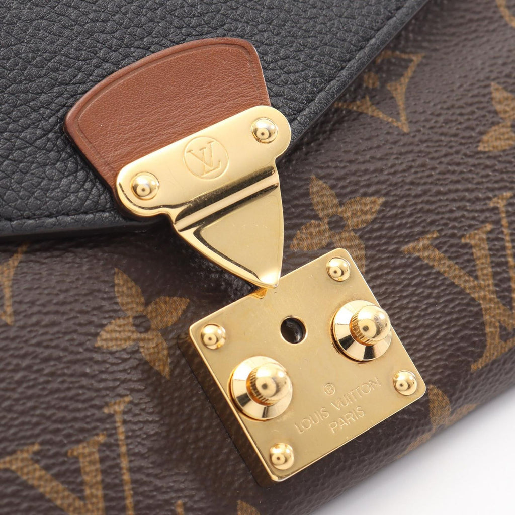 Louis Vuitton Bifold Wallet Portefeuille Pallas Monogram Noir Leather — view 8